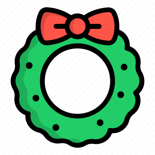 Christmas, winter, celebration, snow, december, wreath icon - Download on Iconfinder