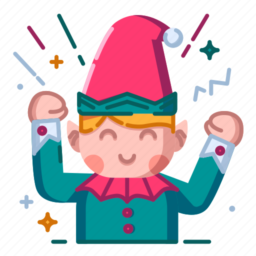 Elf, christmas, fantasy, cute, holiday, character, happy icon - Download on Iconfinder