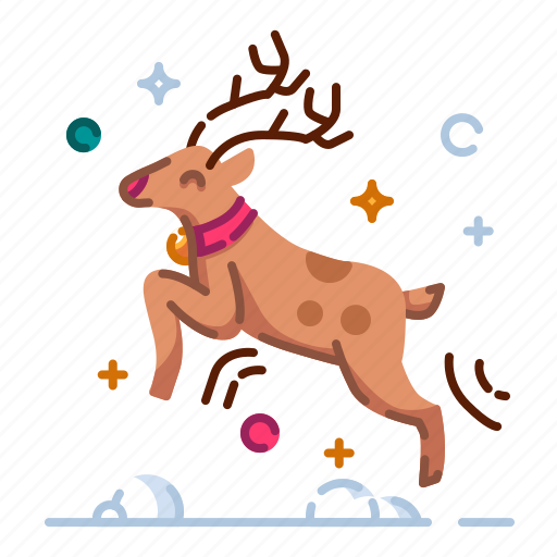 Deer, christmas, animal, wildlife, mammal, nature, stag icon - Download on Iconfinder