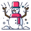 snowman, christmas, winter, snow, hat, white, cold, holiday, scarf, xmas, snowball, happy, decoration, merry, red 