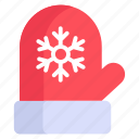 mitten, gloves, christmas, decoration, celebration, holiday, snow