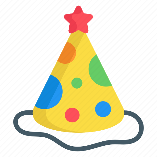 Party hat, birthday cap, hat, party cap, celebration, party, christmas icon - Download on Iconfinder