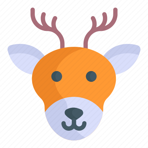 Deer, animal, reindeer, wildlife, winter, christmas, decoration icon - Download on Iconfinder