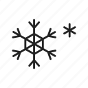 thin, icon, snow, crystal, christmas, winter, xmas, cold, snowflake
