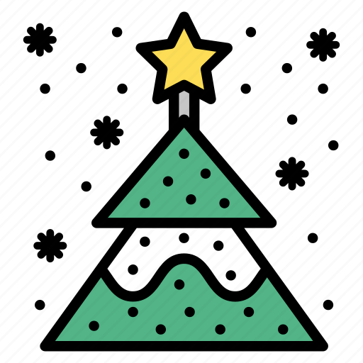 Christmas, tree, star, decoration icon - Download on Iconfinder
