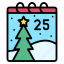 calendar, christmas, date, time 