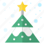 christmas, tree, star, decoration 