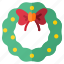 wreath, christmas, xmas, merry, adornment, ornament 