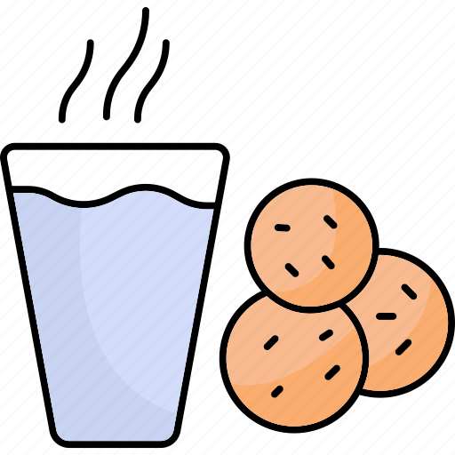 Cookies, milk, glass, snack icon - Download on Iconfinder