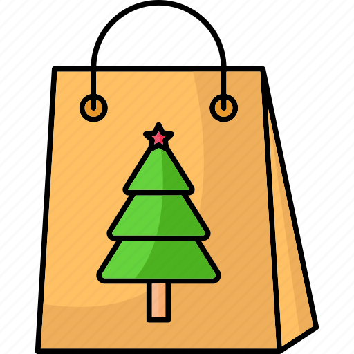Shopping, bag, gift, paper, christmas icon - Download on Iconfinder
