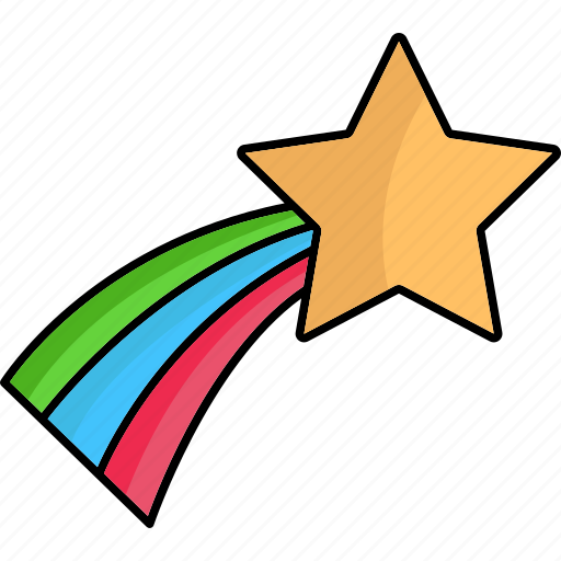 Shooting star, wish, star, sky icon - Download on Iconfinder