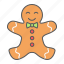 gingerbread, man, christmas, sweet, holiday, cookie, xmas 