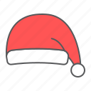 santa, hat, christmas, holiday, clothing, claus
