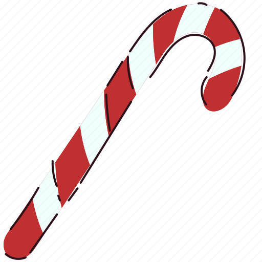 Candy, cane, sweet, christmas, holiday, xmas, caramel icon - Download on Iconfinder