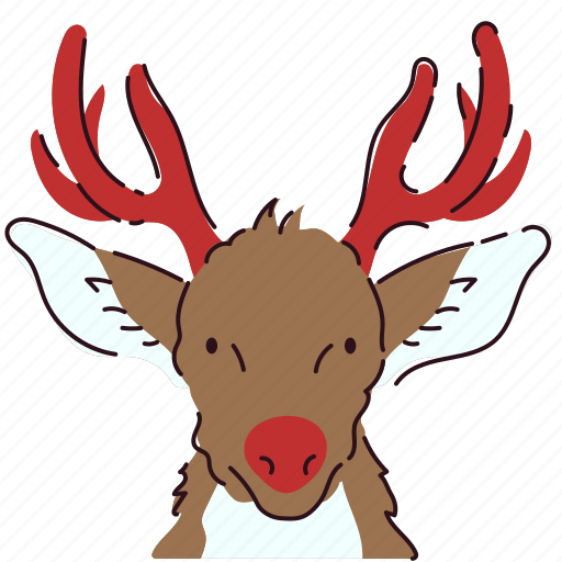 Reindeer, deer, animal, christmas, rudolf icon - Download on Iconfinder