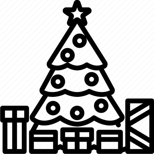 Christmas, tree, santa, claus, avenue, gifts, star icon - Download on Iconfinder