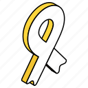 awareness ribbon, cancer ribbon, breast cancer, folding ribbon, ribbon