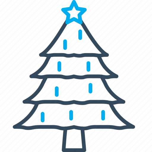 Christmas tree, christmas, holiday, new year, star icon - Download on Iconfinder