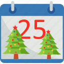 25 calendar, xmas day, christmas, time and date, holidays