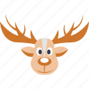 christmas, deer, reindeer, rudolf, santa