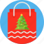 christmas bag, christmas cart, tree bag, shopping bag 