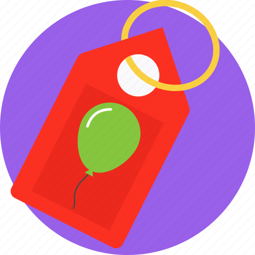 Balloon tag, christmas tag, party tag, invitation tag, price tag icon - Download on Iconfinder
