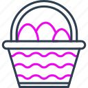 egg basket, basket, cultures, decoration, easter