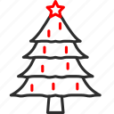 christmas tree, christmas, holiday, new year, star