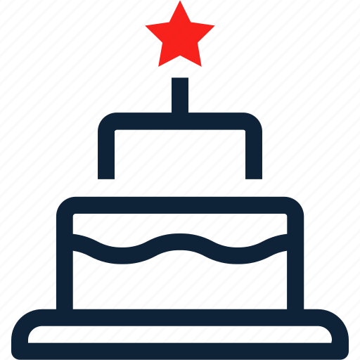 Cake, christmas, star, food, xmas, party icon - Download on Iconfinder