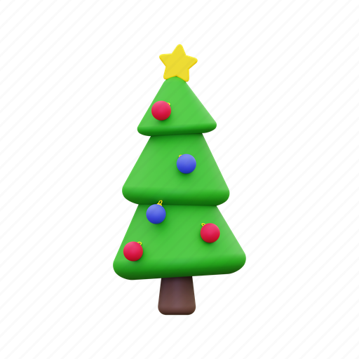 Christmas, tree, leaf, decoration, plant, xmas, gift 3D illustration - Download on Iconfinder