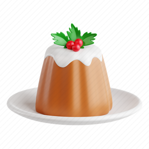 Fruitcake, traditional christmas dessert, festive cake, holiday treat, christmas, 3d icon, 3d illustration 3D illustration - Download on Iconfinder