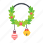 christmas ornament, christmas hangings, christmas wreath, christmas decor, festive ornament 