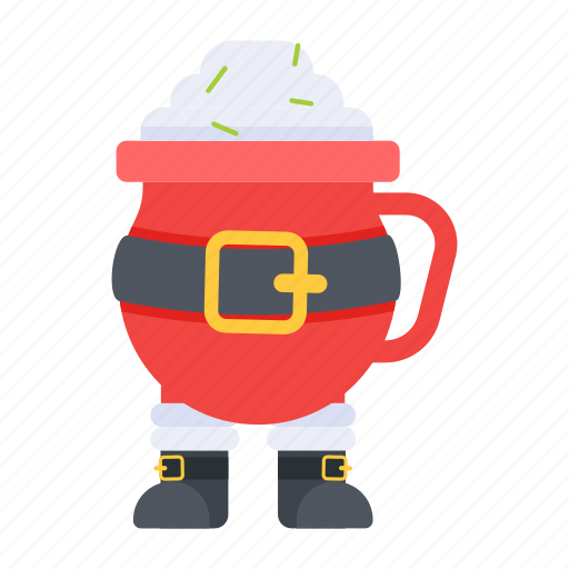 Christmas cup, holiday cup, festive cup, santa mug, santa cup icon - Download on Iconfinder