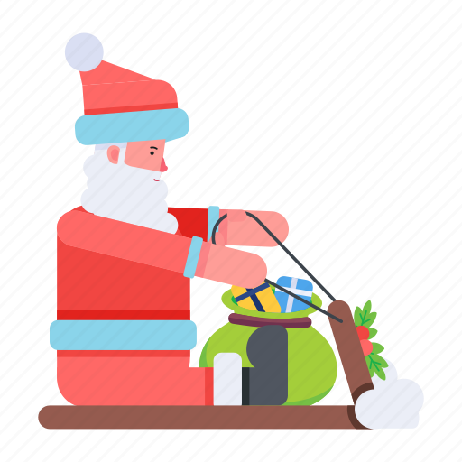 Santa claus, jolly santa, santa costume, santa bell, christmas santa icon - Download on Iconfinder