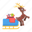 reindeer sleigh, santa reindeer, reindeer sled, christmas reindeer, santa sleigh 
