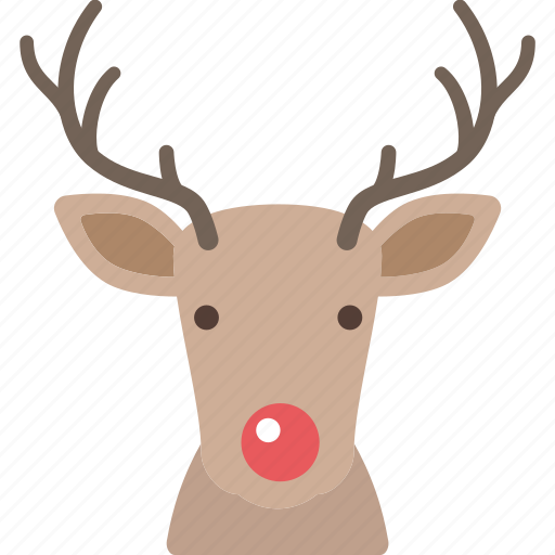 Christmas, deer, nose, red, reindeer, santa icon - Download on Iconfinder