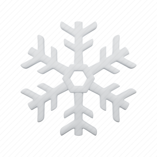 Snowflake, snow, cold, ice, winter 3D illustration - Download on Iconfinder
