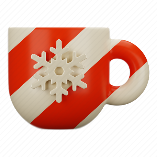 Christmas, holiday, decoration, xmas, santa, new year, cup 3D illustration - Download on Iconfinder