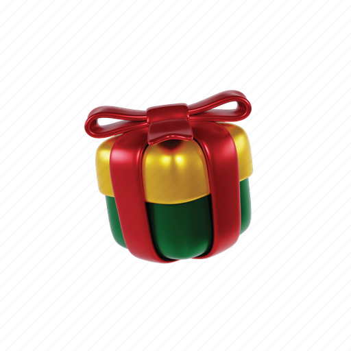 3d, illustration, box, christmas, gift, vector, holiday icon - Download on Iconfinder