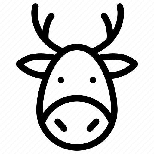 Deer, animal, christmas, creative, decoration, grid, horn icon - Download on Iconfinder