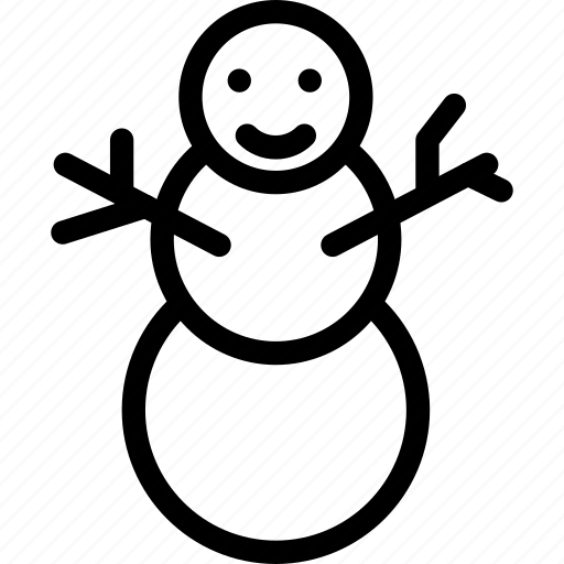 Snowman, avatar, christmas, creative, decoration, grid, line icon - Download on Iconfinder
