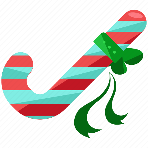Bow, candy, cane, christmas, holiday, season icon - Download on Iconfinder