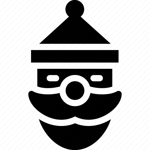 Santa, beard, cap, christmas, claus, creative, decoration icon - Download on Iconfinder
