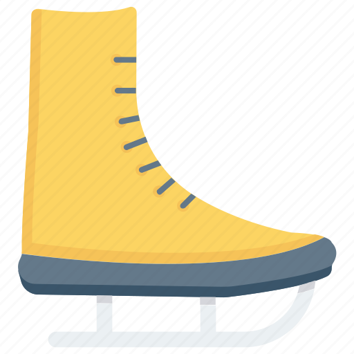 Ice skating shoes, shoes, skating, skating shoes, sports icon, • ice skating icon - Download on Iconfinder