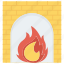 cozy, fire, flame, place icon 