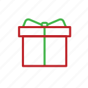 box, christmas, gift, present, stroke, celebration, xmas