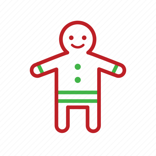 Bake, christmas, cookie, food, gingerbread, stroke icon - Download on Iconfinder