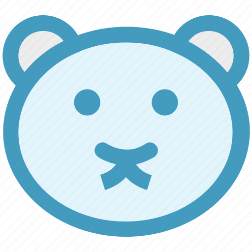 Bear, christmas, face, soft toy, teddy, teddy bear face, toy icon - Download on Iconfinder