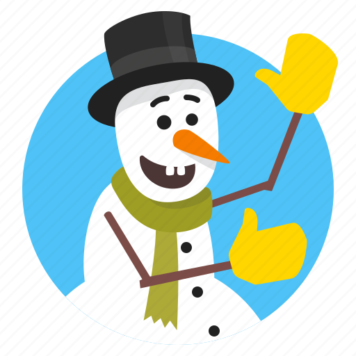 Cartoon character, character, hat, snowman, winter icon - Download on Iconfinder