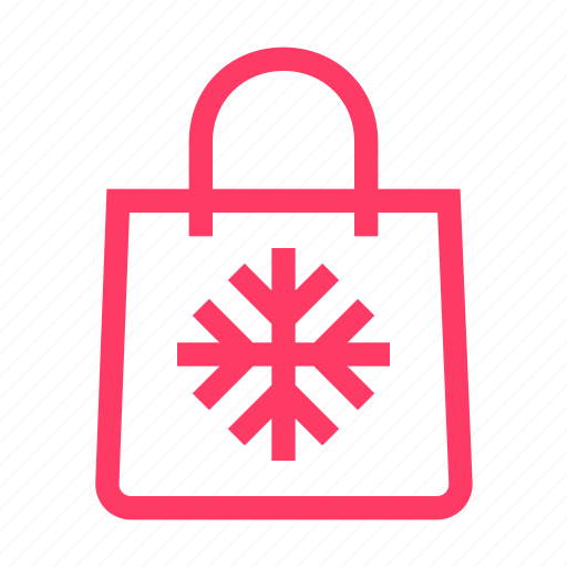 Bag, sale, shopping, snowflake icon - Download on Iconfinder